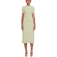 Staud Heli Moss Knit Midi Dress