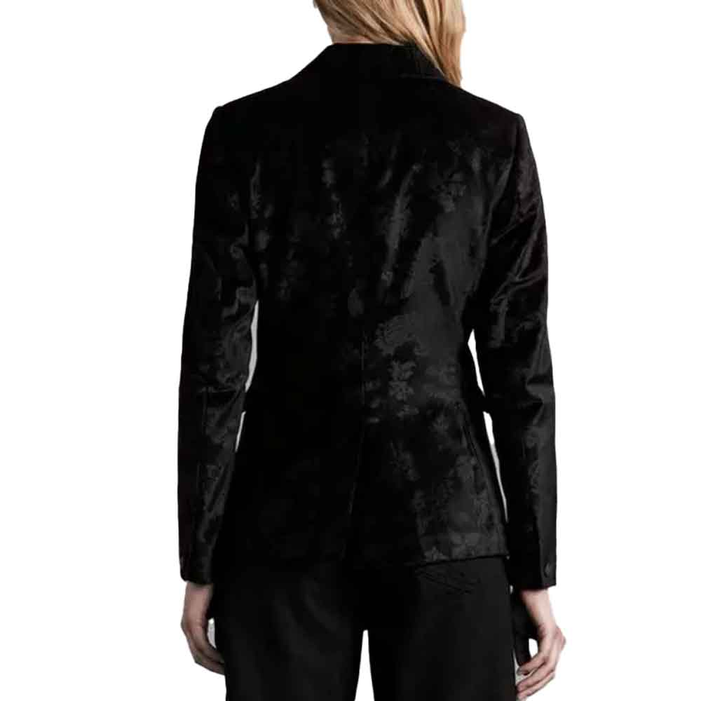 Rag & Bone Razor Velvet Jacquard Blazer