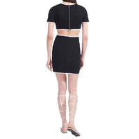 Staud Fig Cut-Out Waist Knit Dress