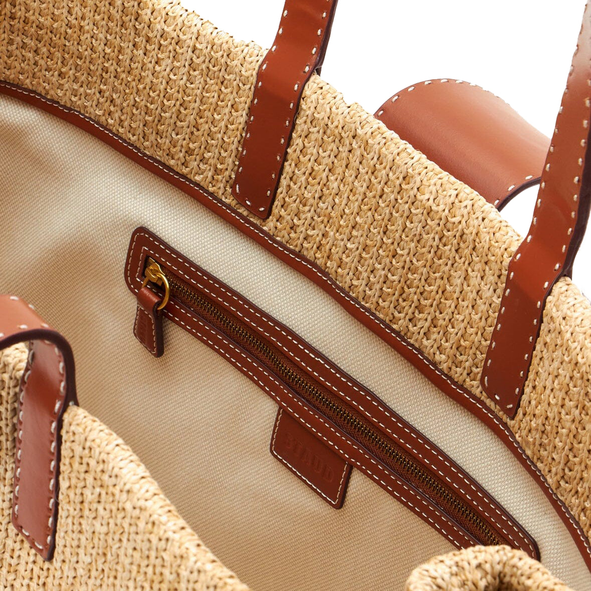 PUBLISHED BY Woven-raffia Shoulder Bag in Natural