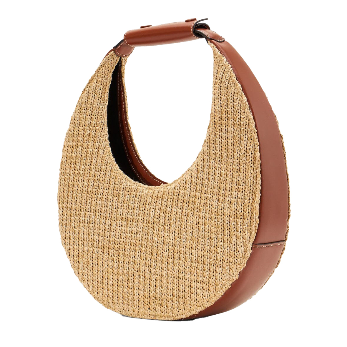 トートバッグ STAUD Moon Handbag - Staud - Raphia - Multi Raffia Moon Handbag | Staud – GordonStuart.com