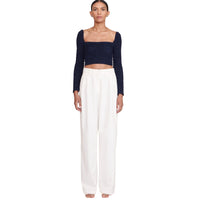 Staud ivory cotton pants