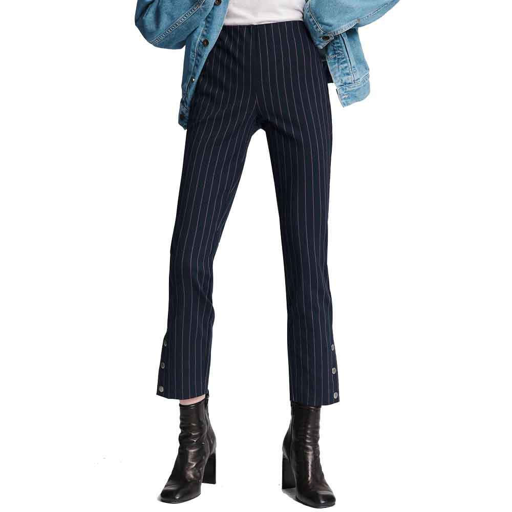 Rag & Bone Simone Pinstripe Snap Pant Pants Rag & Bone