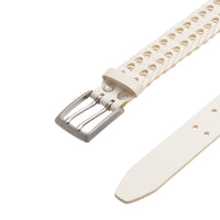 Rag & Bone White Woven South Dress Belt