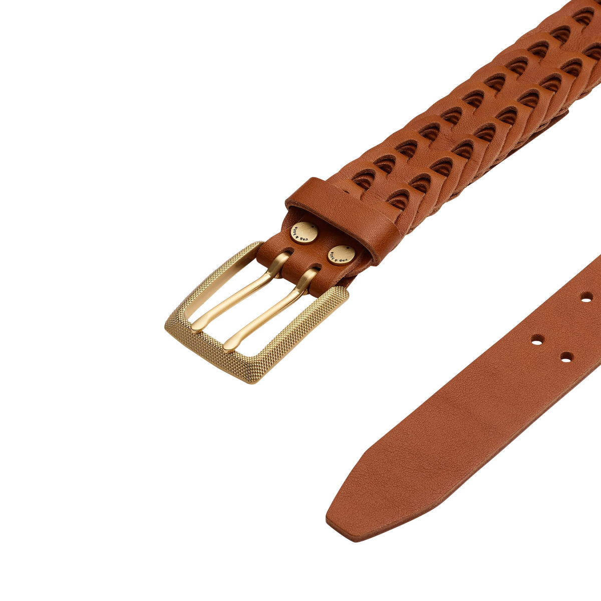 Rag & Bone Tan Woven South Dress Belt